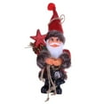 thumbnail image 1 of Christmas Figure Standing Plush Santa Claus with Kerosene Lamp Home Decor Ornaments Holiday Decorations, 1 of 5