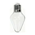 thumbnail image 1 of Christmas Fillable Light Bulb with Screw Off Bottle Caps and String, Christmas Bulb Gift Jar, Clear Plastic Light Bulb Jars for Candy, Juice, Xmas Tree Decor Party Favors, 1 of 6