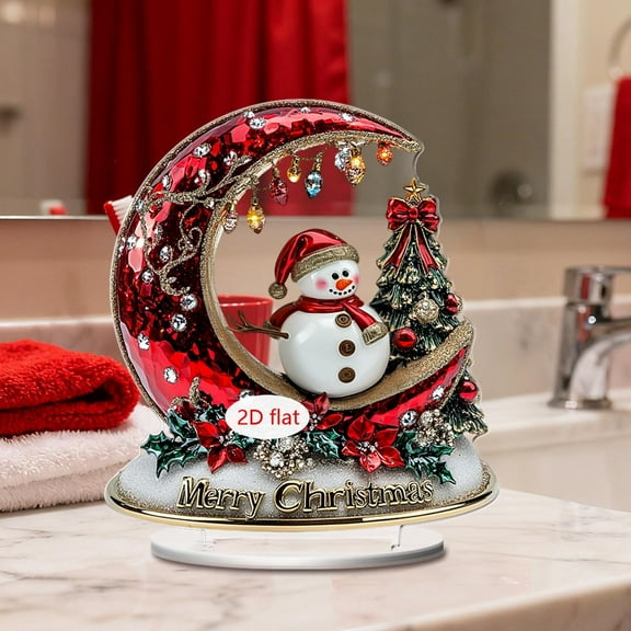 Christmas Fireplace Decorations, Winter Table Decorations Table Christmas Decor, Christmas Decor Indoor Xmas Table Decorations(1PCS)