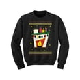 thumbnail image 1 of Christmas Fireplace Sweater for Kids Merry Christmas Sweatshirt for Boys Girls Youth Holiday Gifts Happy New Year 2021 Santa Mask Funny Fireplace, 1 of 4