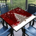 thumbnail image 1 of Christmas Fitted Tablecloth Square with Elastic Indoor Outdoor Table Cover Square Elastic Tablecloths for Tables Waterproof Wipeable Table Cloths for,Picnic,Kitchen,Dinner 36"X36", 1 of 4