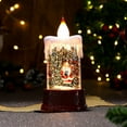 Christmas Flameless Candles, Santa/Snowman/Christmas Tree Candle