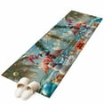 thumbnail image 1 of Christmas Flamingo 2'x6' Runner Rug, Xmas Snowman Coastal Beach Washable Non-Slip Area Rugs for Hallway Kitchen Floor Bedroom Entryway, Laundry Carpet Decoration Indoor Mat, 1 of 9