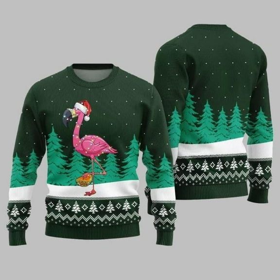 Christmas Flamingo Ugly Sweater 2025 Christmas