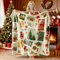 thumbnail image 1 of Christmas Flannel Blanket, Soft Throw Blanket for Sofa Bed, Holiday Themed Plush Lightweight Blanket for Winter Gift, Home Decor(A), 1 of 5
