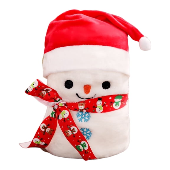 Christmas Flannel Blanket for Toddlers, Cute Snowman Designed Soft Plush Throw Blanket for Winter, Christmas Gift, Home Sofa Bed Decoration, 39.4*31.5in, Machine Washable