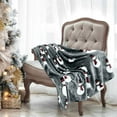 thumbnail image 1 of Christmas Flannel Throw Blanket 50x70 Inches Reindeer Snowflake Printed Soft Warm Holiday Decor for Couch Bedroom Home Decorations, 1 of 7