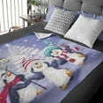 thumbnail image 1 of Christmas Fleece Blanket for Bed, 50"x60" Cute Penguin Fleece Throw Blanket for Kids & Adults - Super Soft Plush Christmas Blanket Throw Plush Blanket for Snow Lovers- Queen Size Blanket, 1 of 5