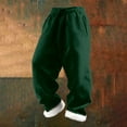 thumbnail image 1 of Christmas Lined Sweatpant Cozy Santa Pants (Dark Green XL), 1 of 2