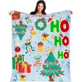 thumbnail image 1 of Christmas Fleece Throw Blanket Holiday Blanket Fuzzy Warm Cozy Throws for Winter All Seasons Bedding Couch Sofa Bed Office for Teens Adults Women Gift, 1 of 6