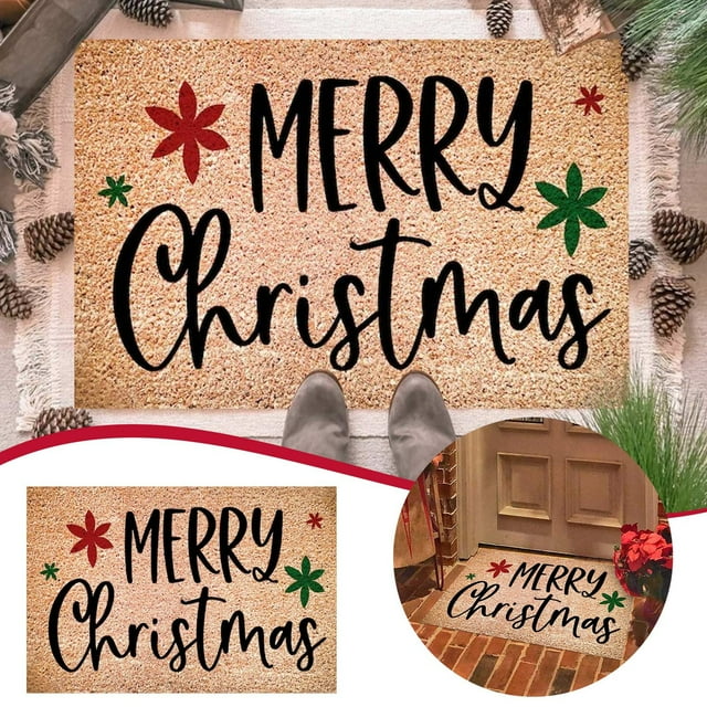 Christmas Floor Mat Bathroom Living Room Decorative Mat 60X40CM