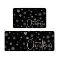 thumbnail image 1 of Christmas Floor Mats, Kitchen Floor Mats, Non Slip Cushioned Anti Fatigue Long Strip Floor Mats for Home Kitchen Bathroom Entryway, Thickened Polyester, Set of 2, 15.75x23.62in and 15.75x47.24in, 1 of 6