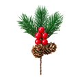 thumbnail image 1 of Christmas Floral Picks with Holly Berries,7.08 inch Red Berry Pine Branches,Artificial Picks Sprays,Artificial Xmas Tree Wreath Diy Gift Wrap Fake Evergreen Branches for Home Table Decor,Z-B, 1 of 6