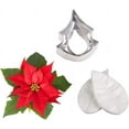 Christmas Floral Veining Molds and Fondant Cutters Gumpaste Poinsettia