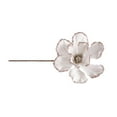 thumbnail image 1 of Christmas Flower Decoration, Christmas Artificial Flowers, Glitter Christmas Floral Arrangement for Holiday Home Decoration, Durable High Simulation Material, 25cm Size, White and Burgundy Colors, 1 of 8