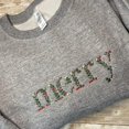 thumbnail image 1 of Christmas Flower Letters Embroidered Sweatshirt, 1 of 2