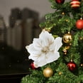 thumbnail image 1 of Christmas Flower Magnolia, Artificial Christmas Decorations, Simulation High-End Fabric Magnolia Flower for Tree and Home Decor, 24cm Powder Flocking, Durable, Easy to Use, Multi-Color Options, 1 of 7