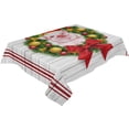 thumbnail image 1 of Christmas Flower Snowflake Pine Berry Wedding Table Cloth Waterproof Oilproof Dining Table Cover Kitchen Home Decor Tablecloth, 1 of 7