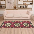 thumbnail image 1 of Christmas Flowers Red Runner Rug Non-Slip Area Rugs Linen Washable Non Shedding for Kitchen Bedroom Carpet, 1 of 8