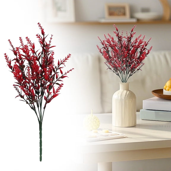 Christmas Flowers for Decoration Outdoor Artificial Artificial Green Plants Artificial Flower Plant Window Decoration Wheat Ear Bunches Indoor