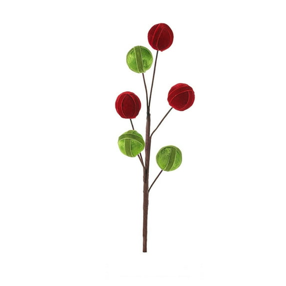 Christmas Foam Balls Stick Decoration – Lollipop Ornament for Tree, Wreath, Garland, or Floral Arrangement – Reusable Holiday Decor for Home Party