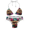 thumbnail image 1 of Christmas Font Detachable Sponge Adjustable Strap Bikini Set Two-Pack, Great for All Scenes, One-Piece Swimsuits, Swim Suits, 1 of 6