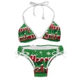 thumbnail image 1 of Christmas Font Detachable Sponge Adjustable Strap Bikini Set - Two-Pack - Ideal for Beach and Pool Parties, 1 of 6