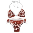 thumbnail image 1 of Christmas Font Detachable Sponge Adjustable Strap Bikini Set Two-Pack for Various Scenes, 1 of 6