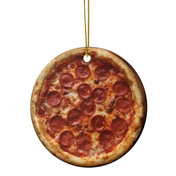 Christmas Foods Ornaments Christmas Tree Acrylic Ornaments Fries Hanging Slices Ornament Cute Fast Food Decorative Xmas Acrylic Decorations for Christmas Tree Home Decoration丨A