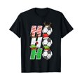 thumbnail image 1 of Christmas Football Ho Ho Ho Soccer Xmas Sport Men Women Kids T-Shirt, 1 of 5