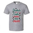 thumbnail image 1 of Christmas For Santa Wine For Mom Tee Fun Christmas Tshirt Holiday T Shirt, 1 of 1