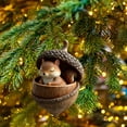 thumbnail image 1 of Christmas Forest Animal Acorn Ornaments - 4inch Mini Festive Decor for Christmas Tree, Home Tabletop, Holiday Wreaths and Winter Forest-Themed Displays, Cute Nature-Inspired Christmas Decoration, C, 1 of 5