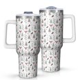 thumbnail image 1 of Christmas Forest Pattern Tumbler with Handle and Lid,40oz Double Wall Vacuum Insulated Tumbler,Cups Gift for Women and Men, 1 of 7