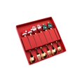 thumbnail image 1 of Christmas Fork Spoon Kit (6Pcs/Set) - Stainless Steel with Gift Box, Xmas Charm Topper, Long Handle Cutlery, 1 of 8