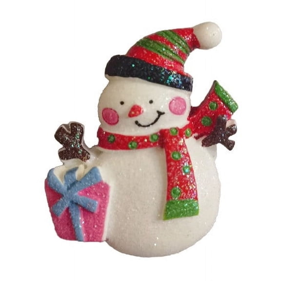 Christmas Fridge Magnet, Santa Claus Head Shape, Magnetic Version