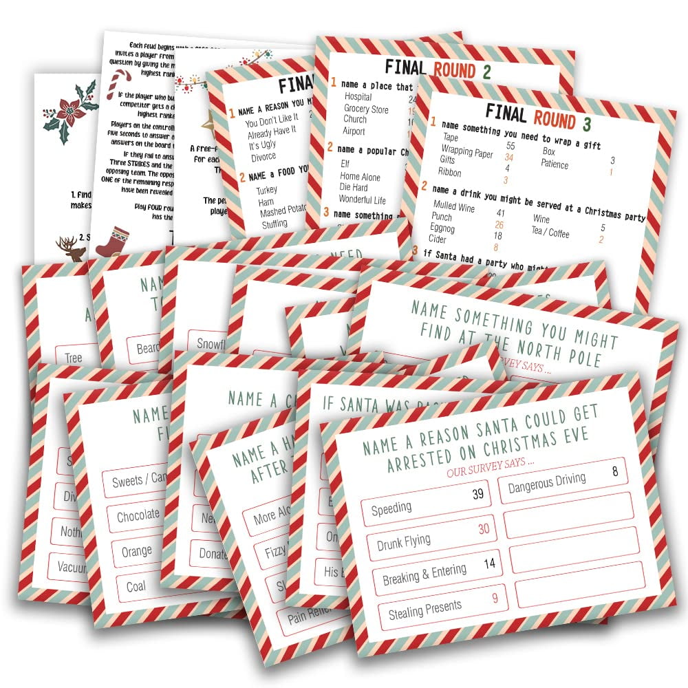 Christmas Friendly Feud Quiz, Friendly Feud Games, Feud Trivia Quiz...