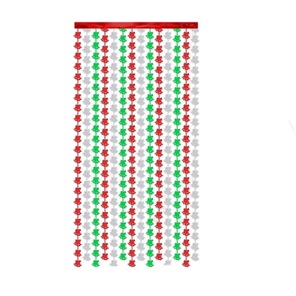 Christmas Fringe Curtain Tinsel Streamer Backdrop for Party Door Wall Decor For Seasonal Home Decor