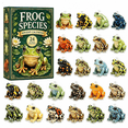 thumbnail image 1 of Christmas Frog Magic Advent Calendar With 24 Piece Acrylic Hanging Ornament Blind Box for Adults DIY Craft Holiday Wall Decor Very Sweet Gift Set for Amphibian Lover Home Decoration, 1 of 6