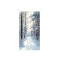 thumbnail image 1 of Christmas Front Door Cover Xmas Tree Door Cover Banner Merry Christmas Hanging Backdrop Decorations for Indoor Outdoor Winter Holiday Party, K, 1 of 6
