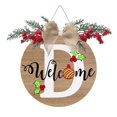 Christmas Front Door Individual Christmas Sign Last Name Year Round