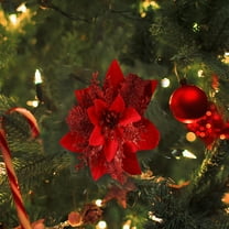 Christmas Front Door Wreath Hwkond Christmas Ornaments Golden Rattan Garland Decoration Flower Christmas Flower Decoration DIY Christmas Tree Supplies