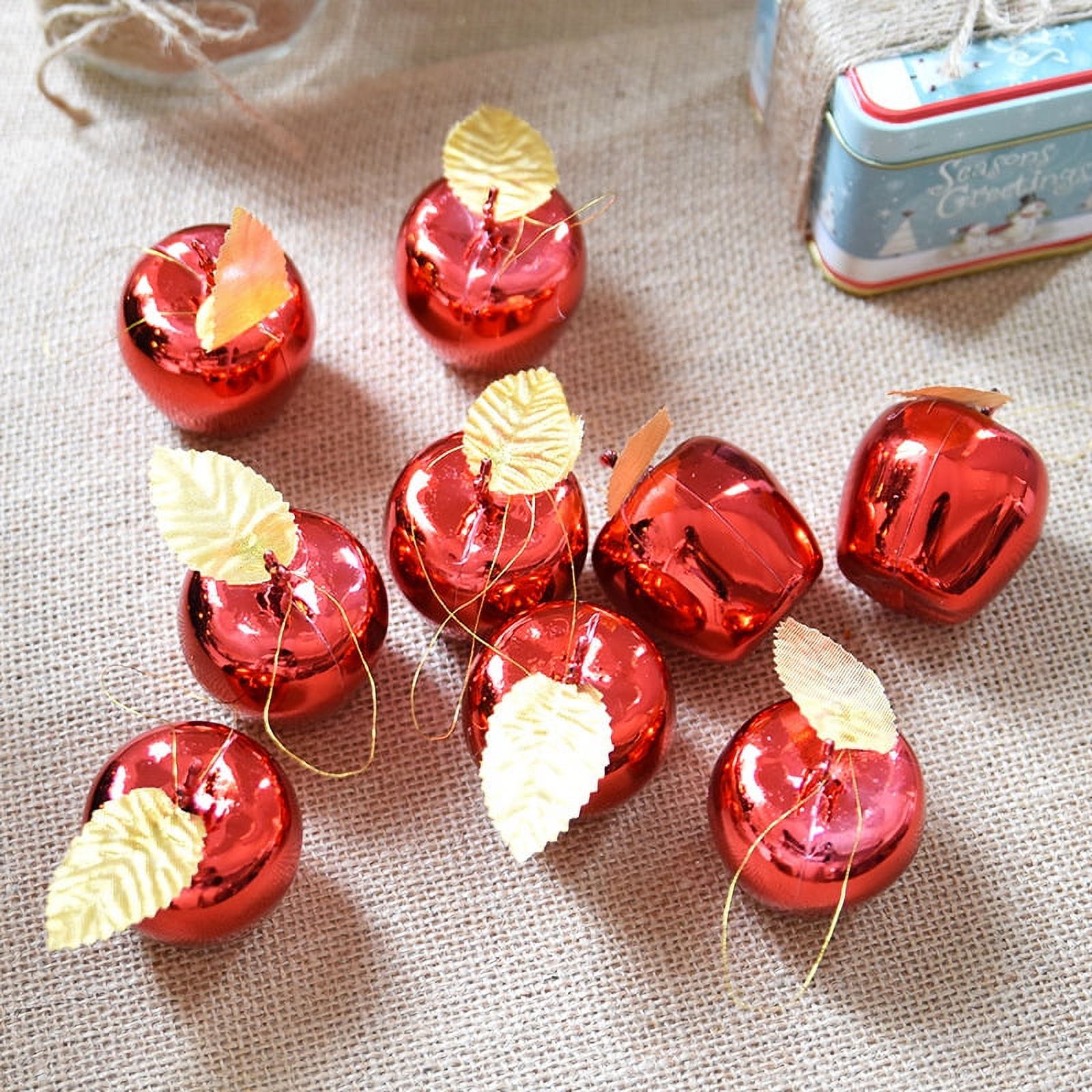 Christmas Fruit Hanging Ornaments Glitter Tree Decoration Xmas Decor