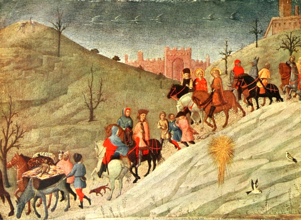 Christmas Fry Roger (1866-1934) Burlington Mag Journey of the Three Kings Canvas Art - (24 x 36)