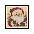 thumbnail image 1 of Christmas Full Round Drill Diamond Art Kit DIY Rhinestone Painting Canvas for Wall Decor Holiday Gift with Gnome Winter Castle Scene, 1 of 6