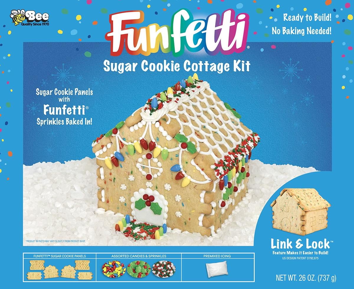Christmas Funfetti Sugar Cookie Cottage Kit