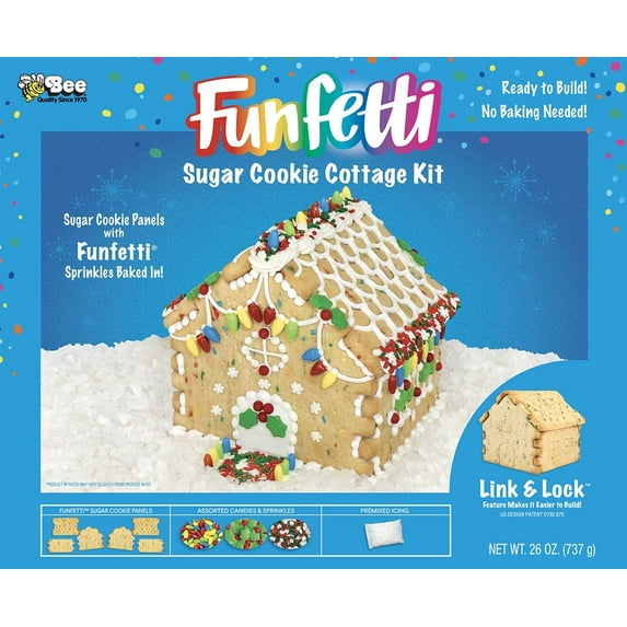 Christmas Funfetti Sugar Cookie Cottage Kit