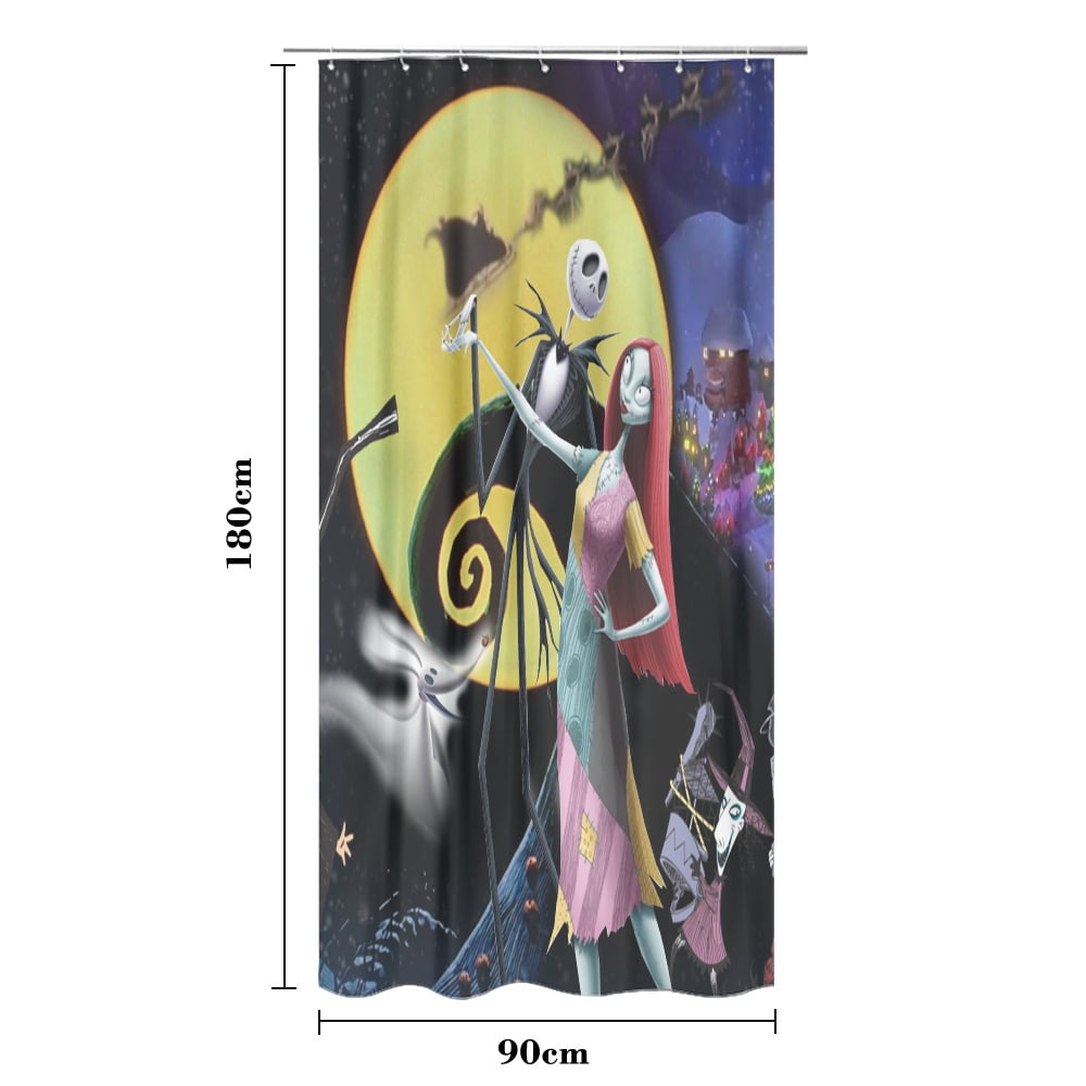 Christmas Funny Cartoon The Nightmare before Christmas Shower Curtain