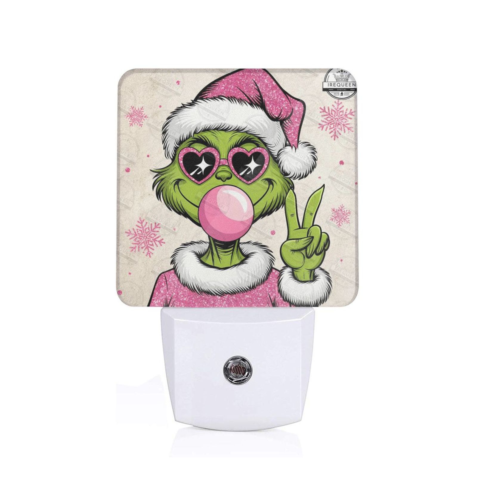 Grinch Plug Christmas Funny Grinch Night Light Plug Into Wall,Dusk to Dawn Night ...