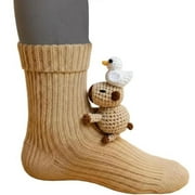 RAOCANF Christmas Funny Hand Holding Socks—Christmas stockings, Crazy Socks, Xmas Hand in Hand Socks Mid-Tube Socks, wacky socks for Family, Unisex Knit Funny Animal Socks Novelty Floor Socks Wool, C, a pair