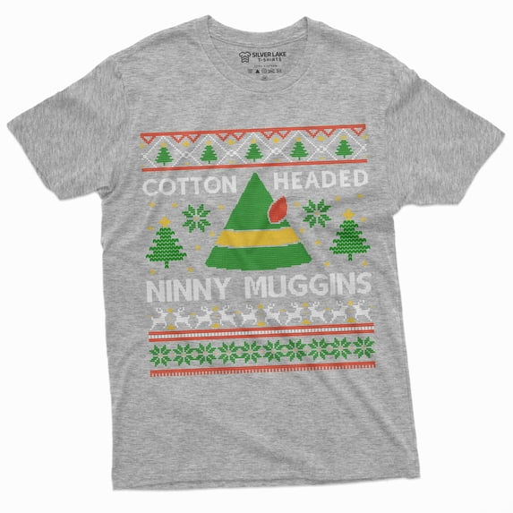 Christmas Funny Popular Culture T-Shirt Movie Inspired Xmas Classic Mens Womens T-Shirt (Small Grey)
